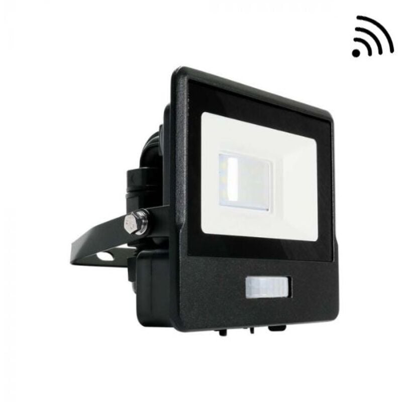 Projecteur led extérieur Avec Détecteur 10W IP65 Samsung Chip Noir V-tac pro VT-118S - 100 ° - Blanc neutre - 4000K