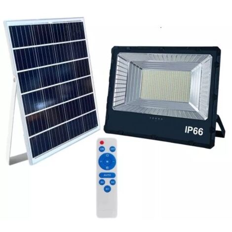 ASIA LED LED Con Pannello Solare 1500W 3 COLORI LUCE CCT Telecomando DA ESTERNO IP66