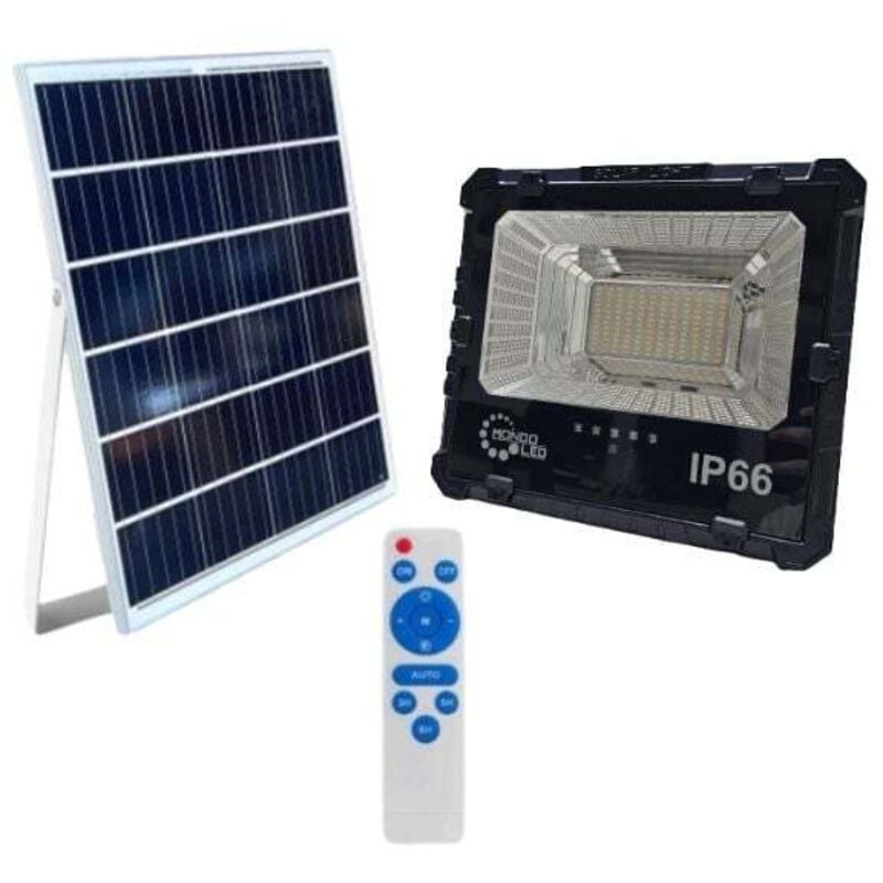 Faro Solare led 300W cct Struttura Blu + Pannello