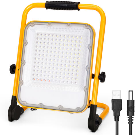 Faro LED da cantiere ricaricabile 100W 6500K
