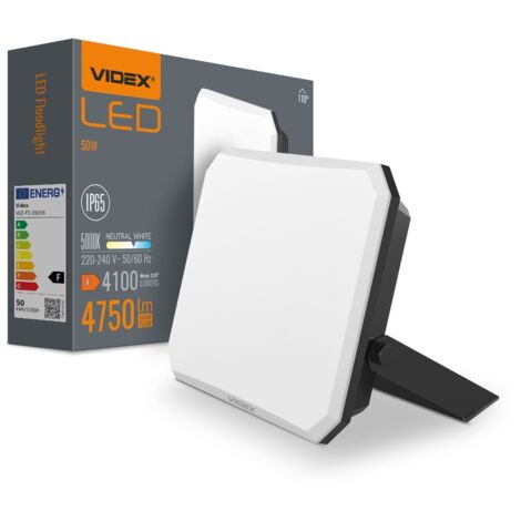 Faro LED da esterno 50W 5000K 4100lm IP65 Videx Flood