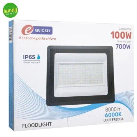 Faro Led da Esterno E-Quickly 100 W 6000 K IP65