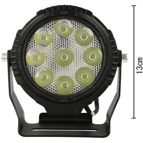 Faro Led Fanale Rotondo Spot 45W Beam 12V 24V 36V 48V 60V 9X5W Cree XTE Nuovo Design