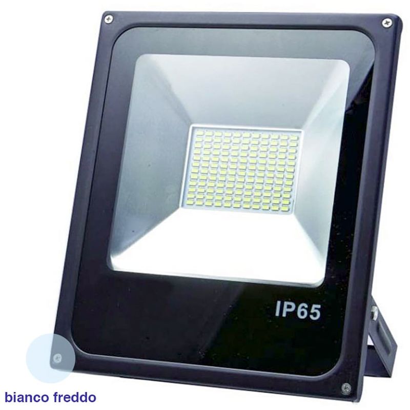 Image of Faro led faretto resa alta luminosita IP65 slim luce fredda esterno smd 50W