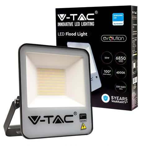 PADLIGHT5, proiettore LED SMD 10W IP44, nero 4000K. Con IR