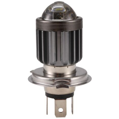 Faro LED H4, faro per moto modificato, lampadina compatta, accessori integrati, bicolore