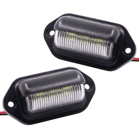 Faro LED impermeabile 6 luci notturne SMD Faro LED per camion 12V/24V Faro per roulotte rimovibile per veicoli 2 pezzi Lefou
