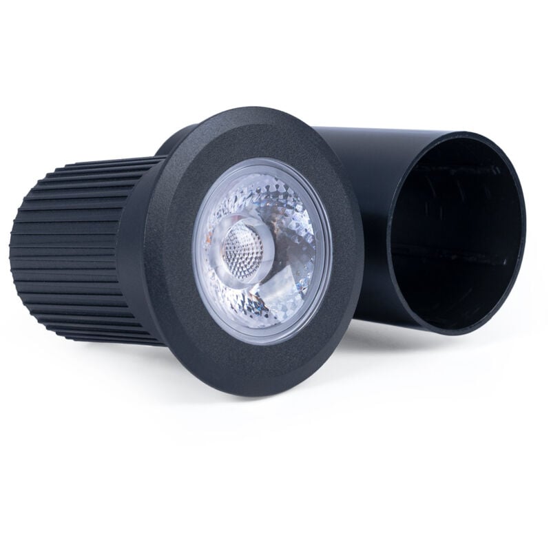 Image of Faro led incasso a pavimento - 10W - Bianco caldo - IP67 - Nero - Bianco Caldo