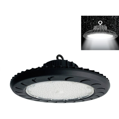 Faro Led Industriale Capannoni 150W Disco Rotondo ufo ip65 220vLuce Fredda 6400k