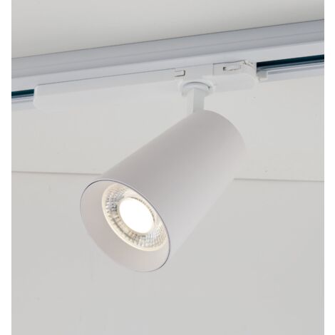 "Faro LED KONE bianco con adattatore trifase 42W 4200 Lumen 4000K (luce naturale)"