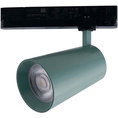 "Faro LED KONE verde con adattatore trifase 24W 2400 Lumen 4000K (luce naturale)"