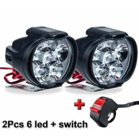 Faro LED per moto, faro ausiliario per auto, luce di guida, adatto per motociclette, motociclette, ATV, UTV, scooter, illuminazione, BR-Vie THSINDE--INHHUB