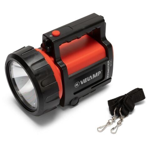 Faro led portatile Doomster Basic, 1W, 100 lm, portata 150 metri, a batteria, - Velamp IR666-DRY