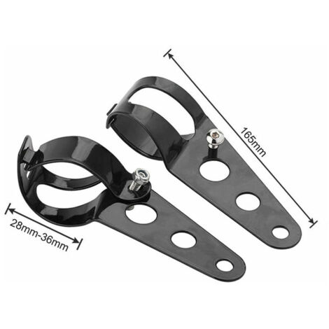 Faro LED redondo para motocicleta con soporte para ruedas de 7 pulgadas, intermitente retro, negro.