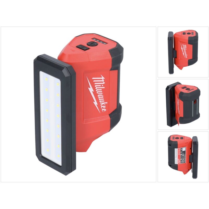Milwaukee M12 PAL-0 Faretto LED a batteria 12 V 700 lm IP54 Solo ( 4933478226 ) - Senza batteria, senza caricabatterie