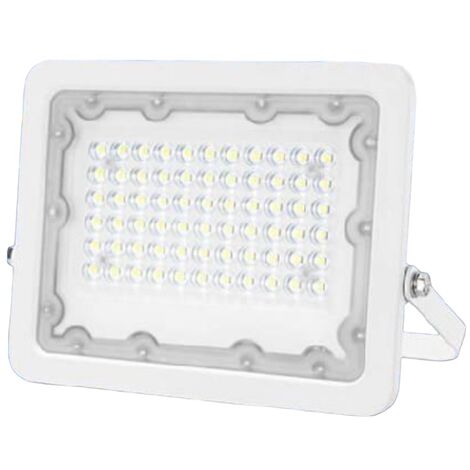 Faro led slim da 100w bianco impermeabile da esterno IP65 con luce naturale 4000K