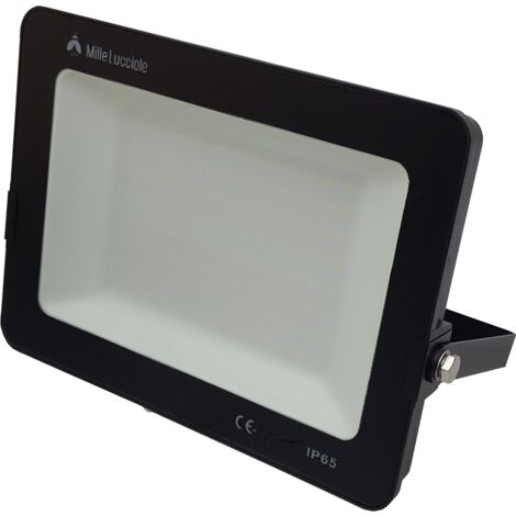 Faro led smd  200w  proiettore IP65  da esterno faretto nero altà luminosità luce calda fredda metallo  Naturale 4000k