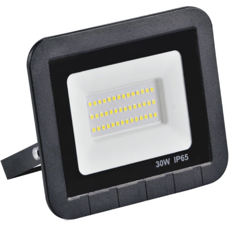 Faro LED SMD 30W 2700lm 6500K 120° IP65 nero Polux