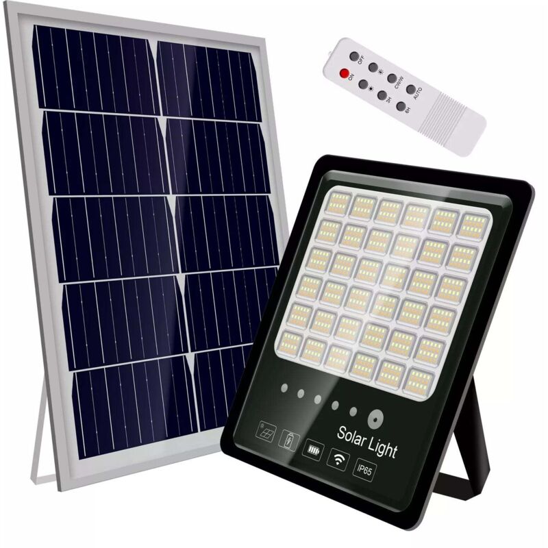 Faro LED Solare da Esterno con Pannello Fotovoltaico 400W