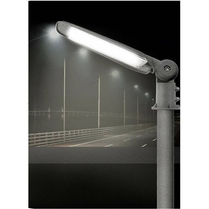 Faro Led Stradale 100 Watt Lampione Armatura Per Esterno Luce Fredda 6500k Ip65 - - Trade Shop Traesio