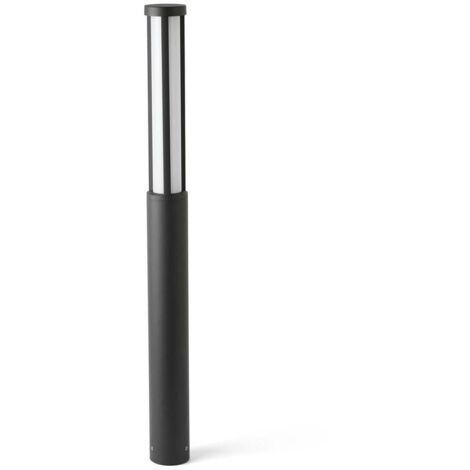 Faro Logar-2 - Paletto luminoso a LED da esterno alto grigio scuro IP54