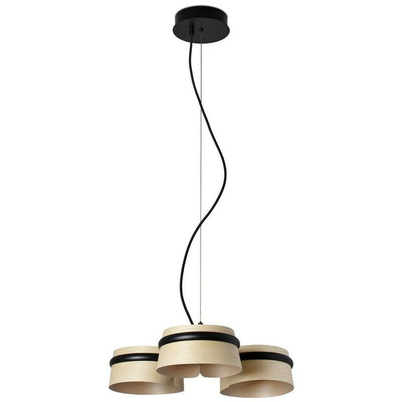 Faro loop - Integrated led Pendants Wood, 2700K