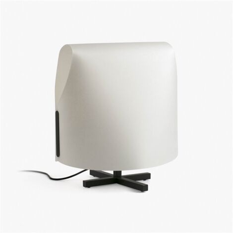 Faro Luang Lámpara de mesa mediana negra, beige