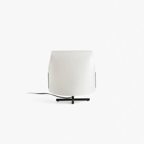 Faro Luang Piccola lampada da tavolo nera e beige