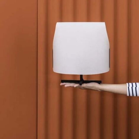 Faro LUANG Tischlampe Schwarz, Beige