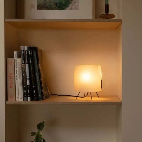 Faro LUANG Tischlampe Schwarz, Kamel