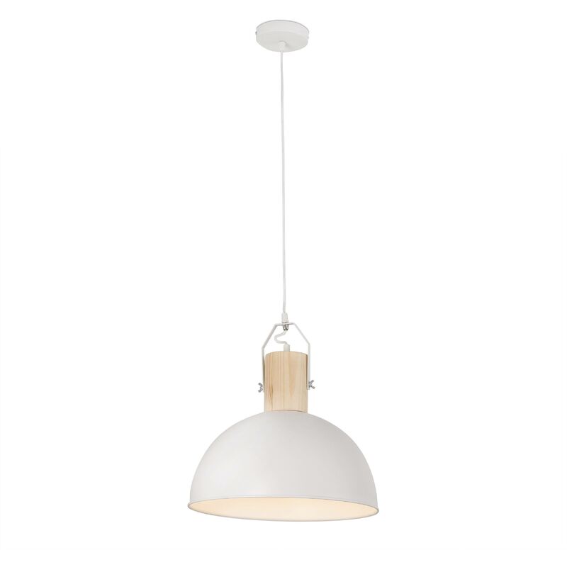 Faro Margot - Dome Suspension Pendant White E27 40W