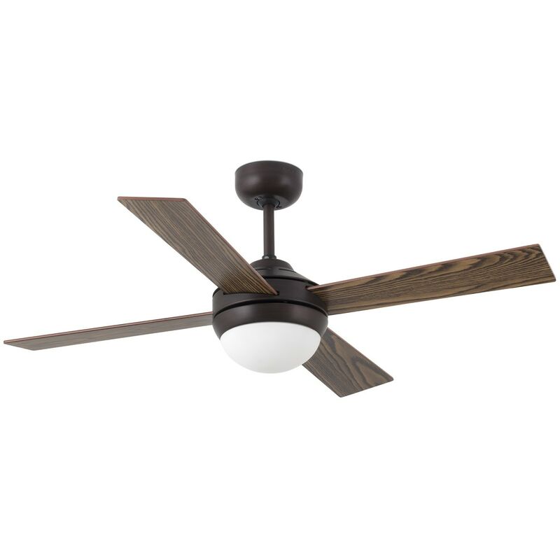 

Faro Barcelona - Ventilador de techo con luz Mini Icaria 33697 - MARRON OSCURO