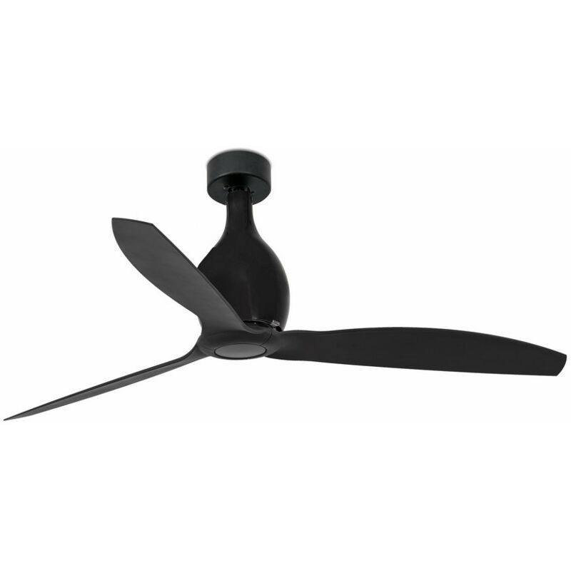 Faro MINI ETERFAN - Matt Black Ceiling Fan With DC Motor Smart - Remote Included