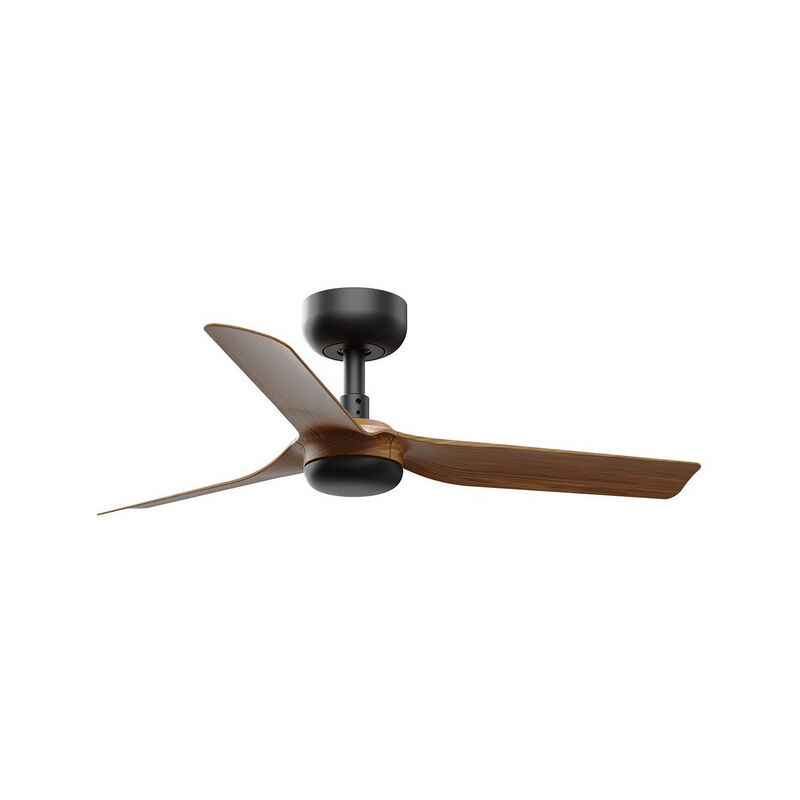 Image of Faro MINI Ventilatore da soffitto Punt Small in legno nero, legno scuro con motore DC Smart a 6 velocità