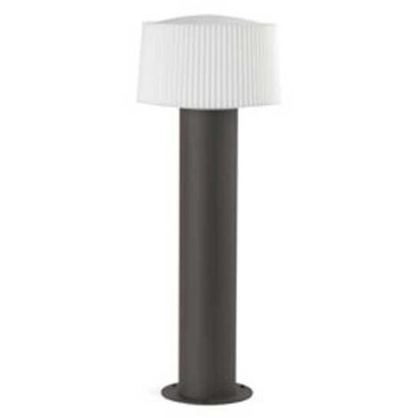 Faro Muffin Baliza exterior gris oscuro 1x E27 IP44