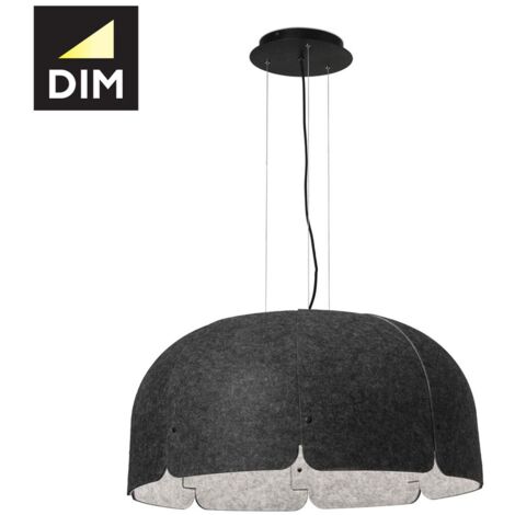 Faro Mute - Colgante LED Marrón Gris Oscuro 36W
