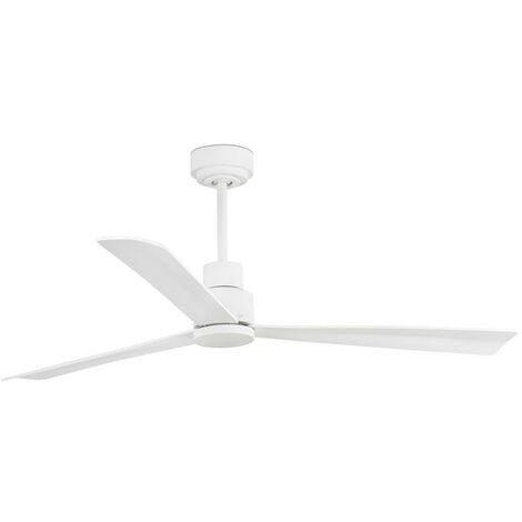 Faro NASSAU - Ventilador de techo blanco con motor de CC Smart - Control remoto incluido