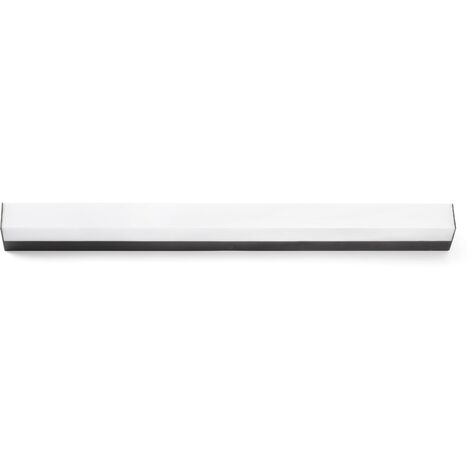 Faro NILO-1 - Lampada LED da bagno integrata sopra lo specchio nero, 3000K