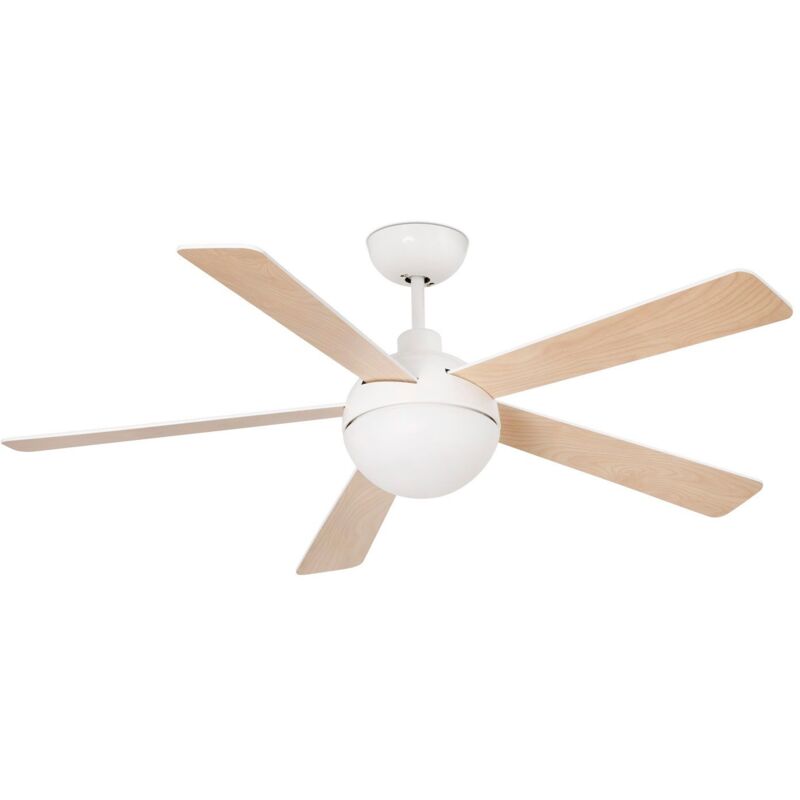

Faro Barcelona - Ventilador de techo con luz Izaro 33514 - BLANCO BRILLO