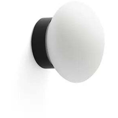 Faro Nubo 12cm Globe Wandleuchten Mattschwarz, Opal IP44 2700K