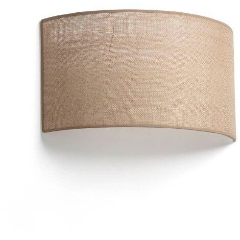 Faro Otton Horizontale runde Jute-Wandleuchte 2L