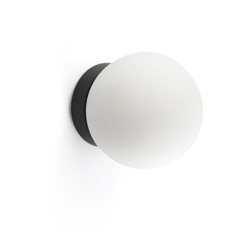 Faro PING Lampada da parete per bagno Nero opaco 3000K IP44