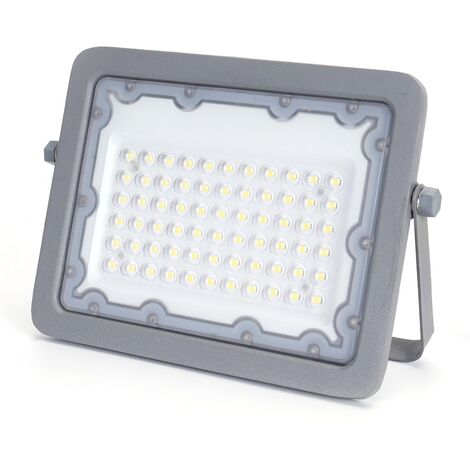 FARO LED 50 WATT FARETTO CON SENSORE CREPUSCOLARE FREDDO ESTERNO 50W 2  PEZZI AIGOSTAR - ILLUMINAZIONE