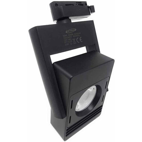 Faro proiettore led cob da binario 30 watt faretto luce naturale 4000k illuminazione vetrine orientabile da soffitto