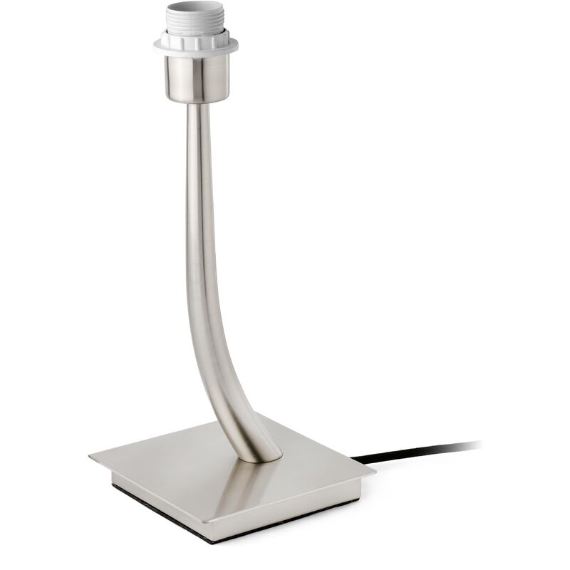 Faro Rem - 1 Light Table Lamp Satin Nickel - Shade Not Included, E27