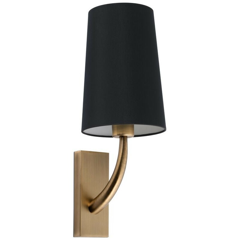 Faro Barcelona - Faro rem - Wall Light with Shade Gold, E27