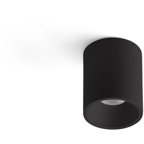 Faro Rol 9W Downlight de superficie negro mate 2700K