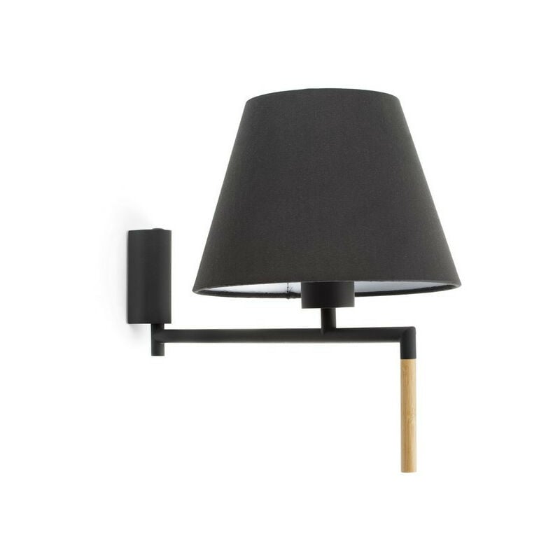 Faro RON - Wall Light with Shade Black, E27