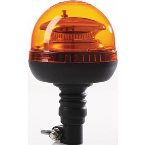 Faro rotante giallo per montaggio fisso.
