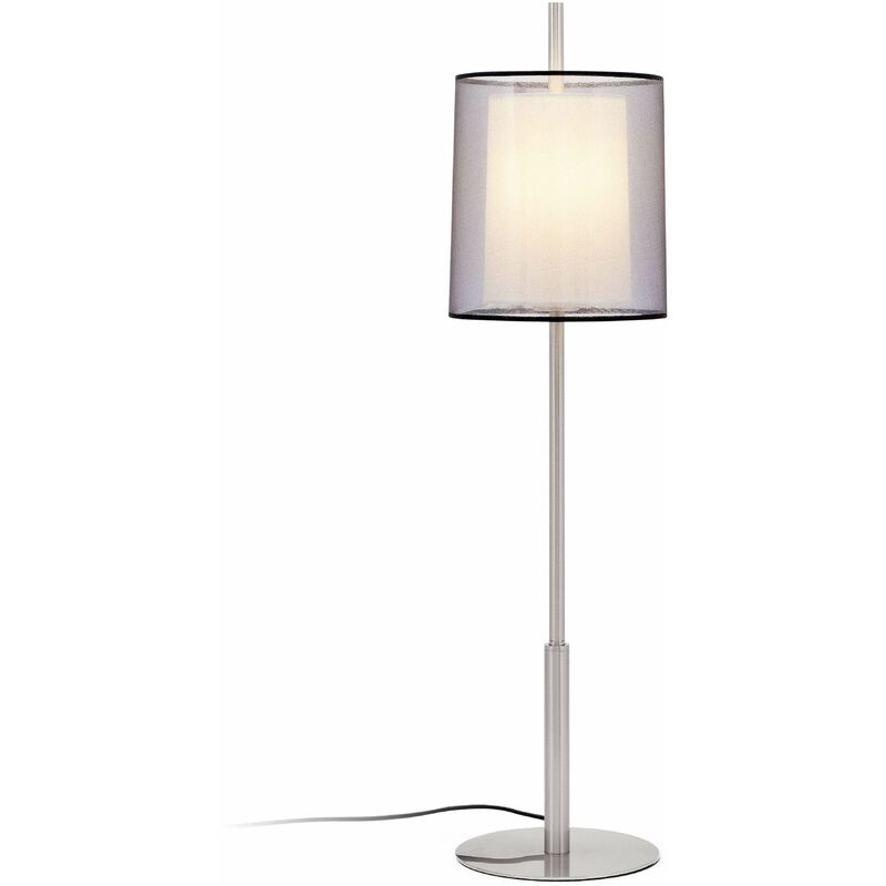 Saba matt nickel table lamp 1 bulb
